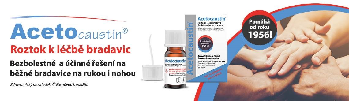 Acetocaustin roztok k léčbě běžných bradavic